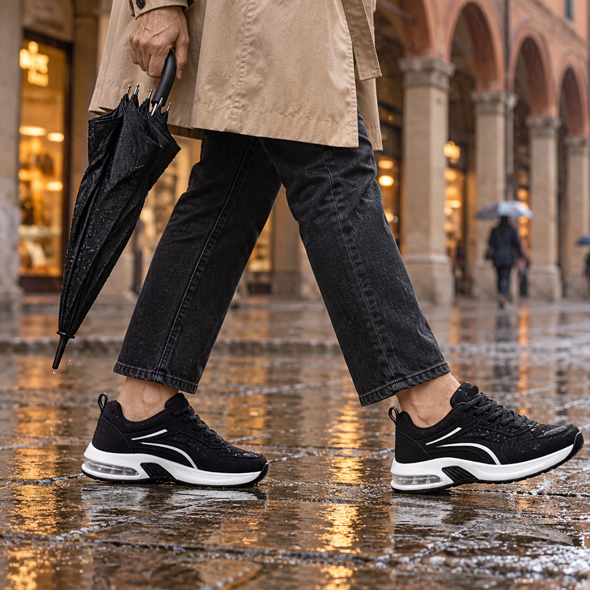 PLUVÈRA Sneaker idrorepellente con suola ad aria, foto 4
