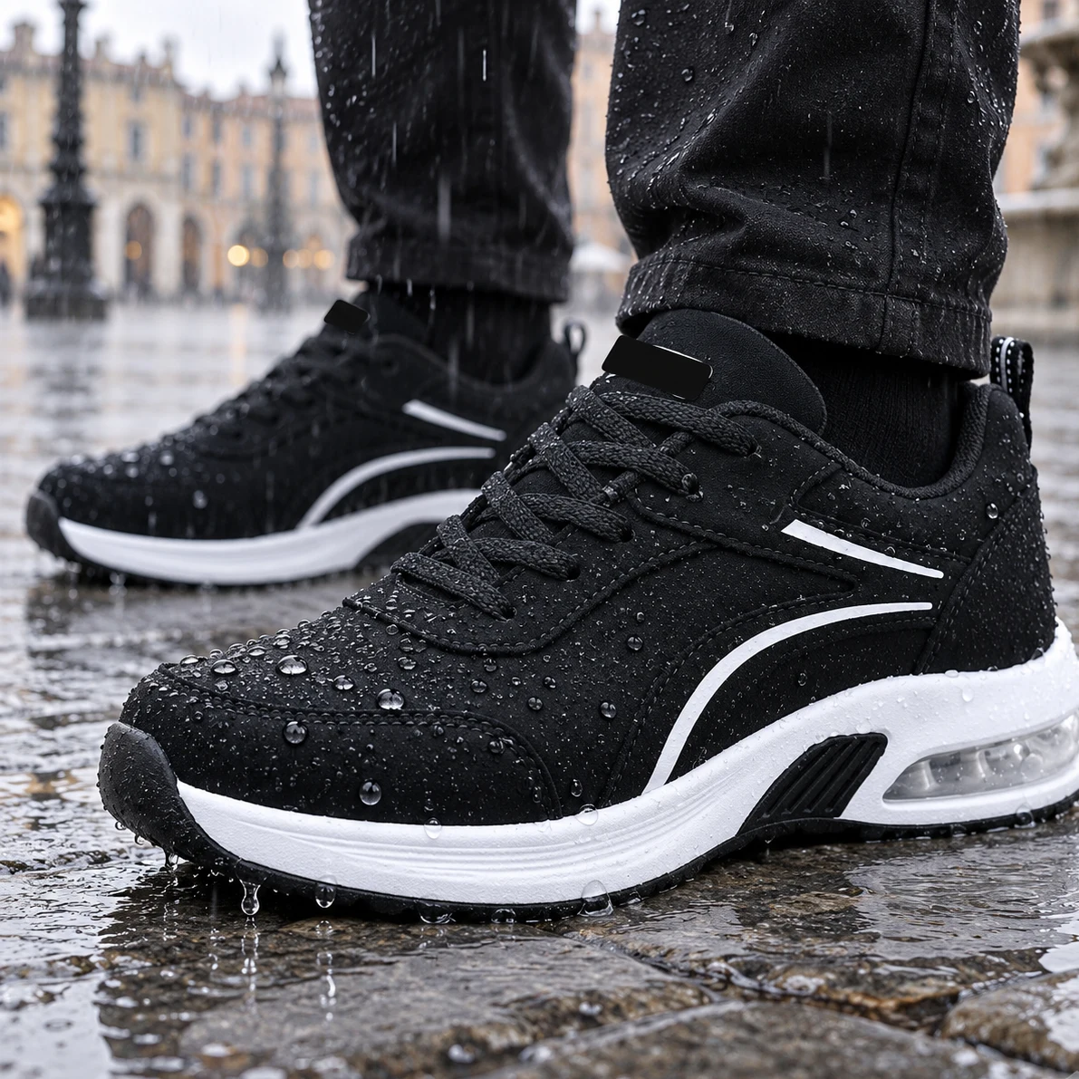 PLUVÈRA Sneaker idrorepellente con suola ad aria, foto 6