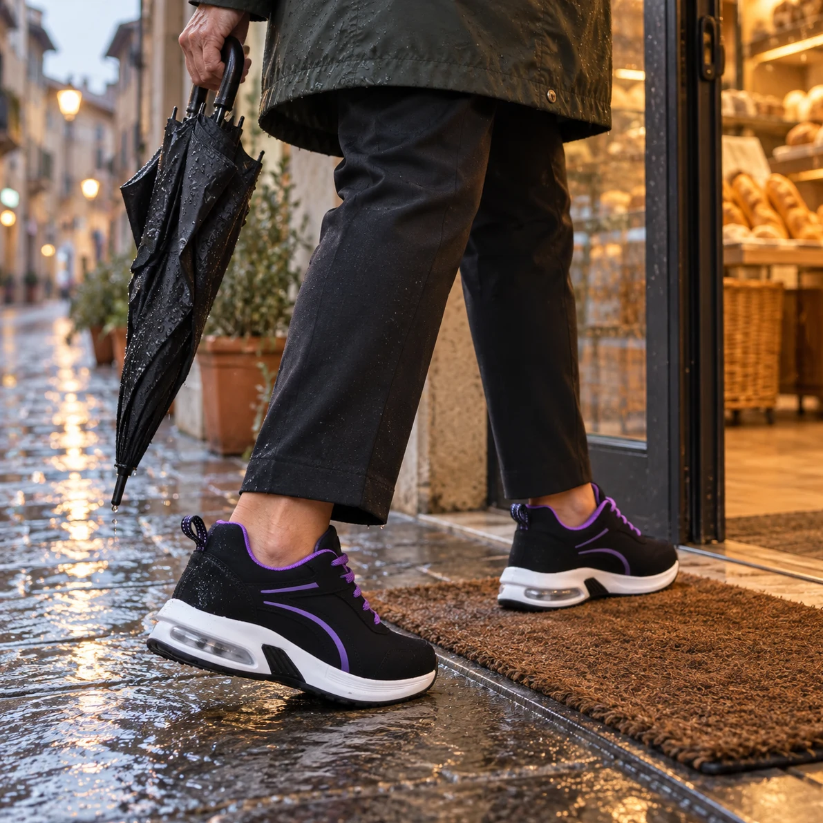 PLUVÈRA Sneaker idrorepellente con suola ad aria, foto 8